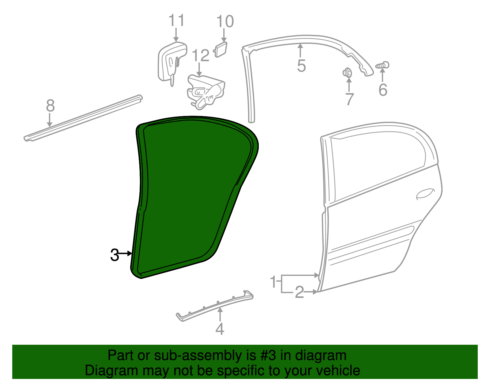 Door Weather-Strip - GM (25707974)