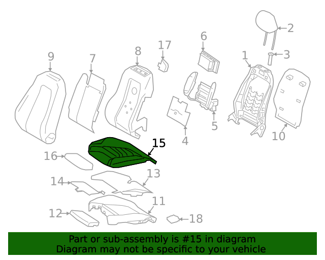 177-910-96-00-8U01 - Cushion Cover For 2019-2023 Mercedes-Benz 