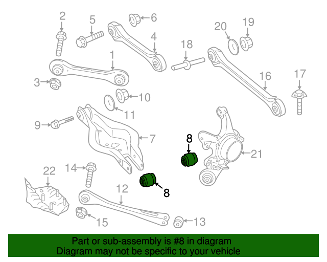 33326792553 Lower Control Arm Bushing 20062021 BMW Buy BMW