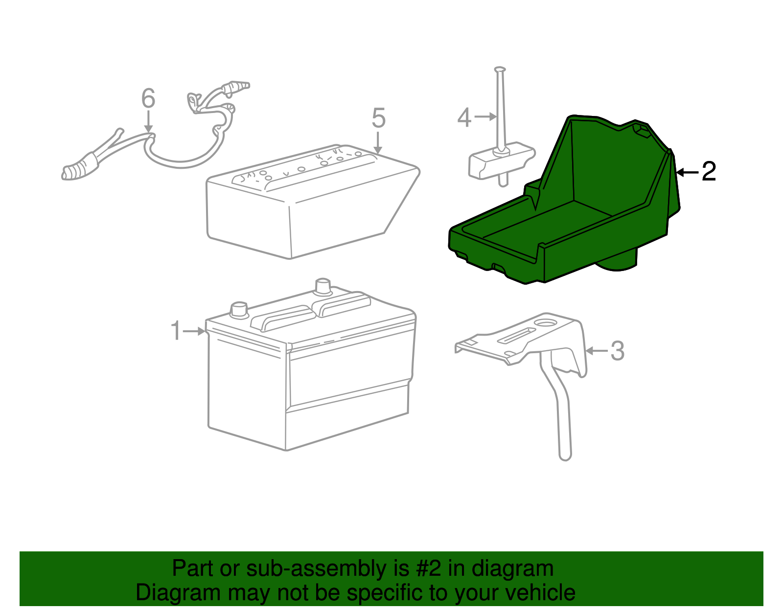 Battery Tray - Ford (YF1Z-10732-AD)