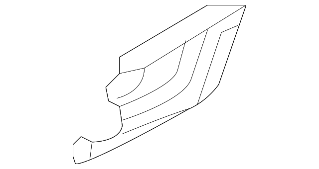 Anthracite Black Driver Side Door Pull Handle Bezel - GM (96462713)