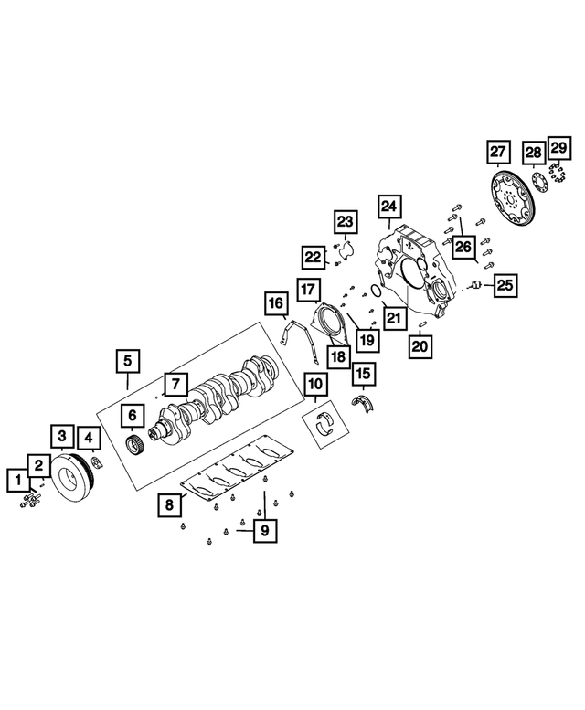 20112023 Ram Front Vibration Damper Friction Shim 68143869AA Mopar