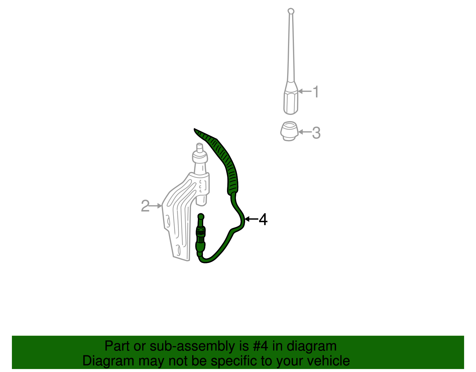 Antenna Cable - GM (12162257)