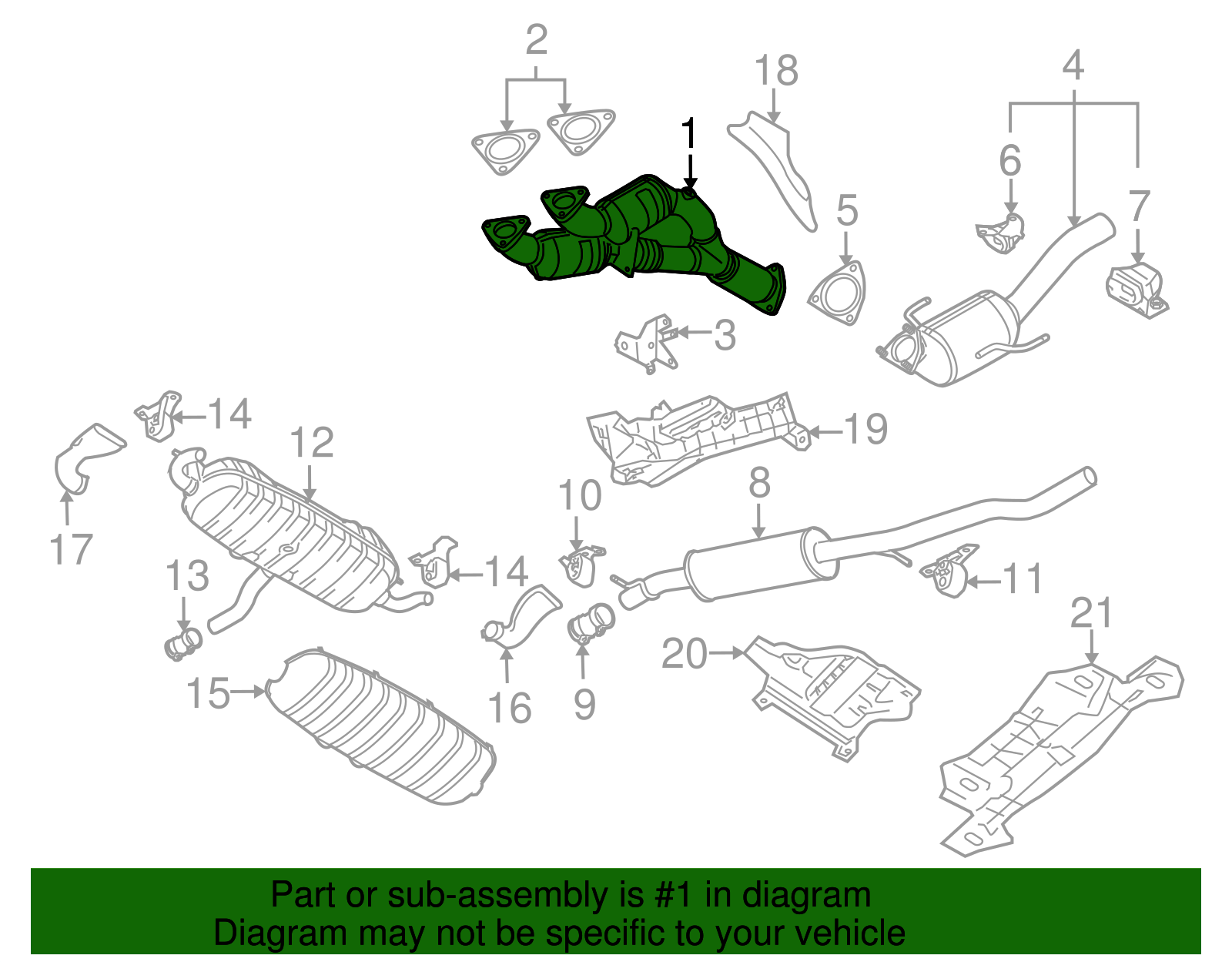 Exhaust Pipe - Volkswagen (7L0-254-300-DX)