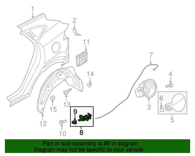 2009-2021 Hyundai Release Handle 81570-2H001 | OEM Parts Online