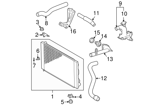 Water Inlet Pipe - Toyota (16321-0A040) | Carlock Toyo