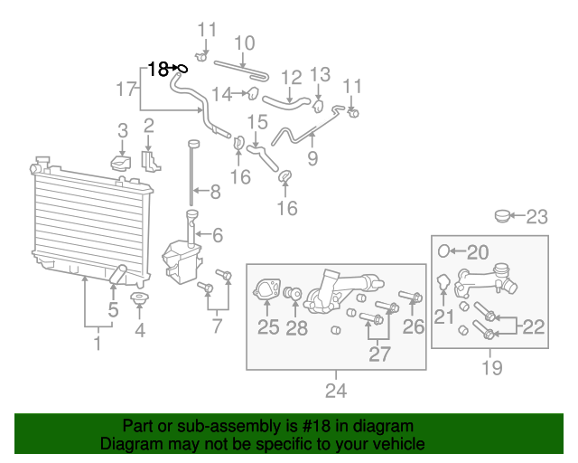 20042024 GM Radiator Pipe ORing Seal 12623519