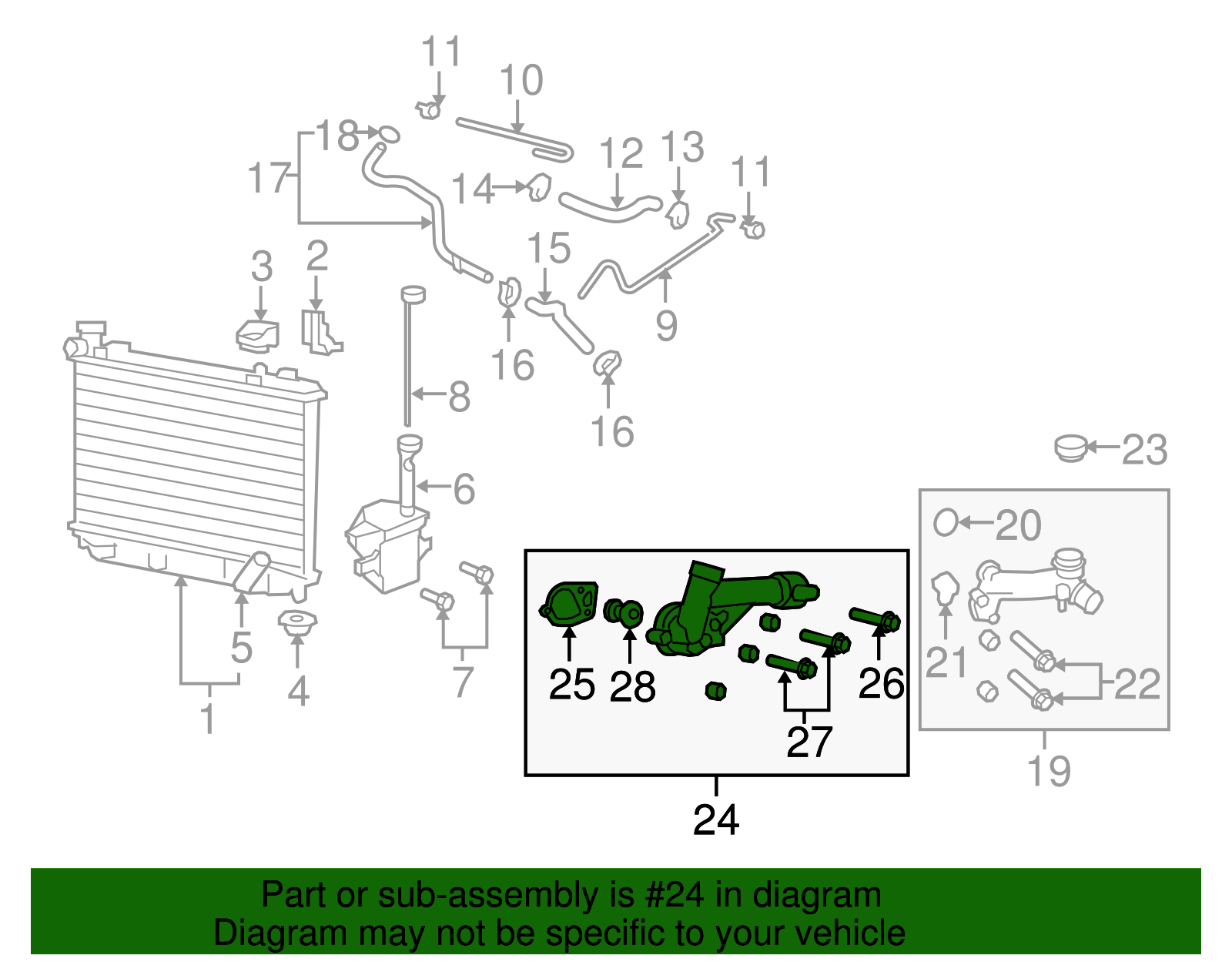 Engine Coolant Thermostat Housing - GM (92249137)