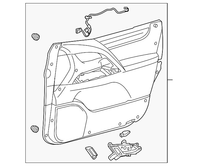 20162020 Lexus LX570 Door Trim Panel 6761060Y30C9 Lexus Direct parts
