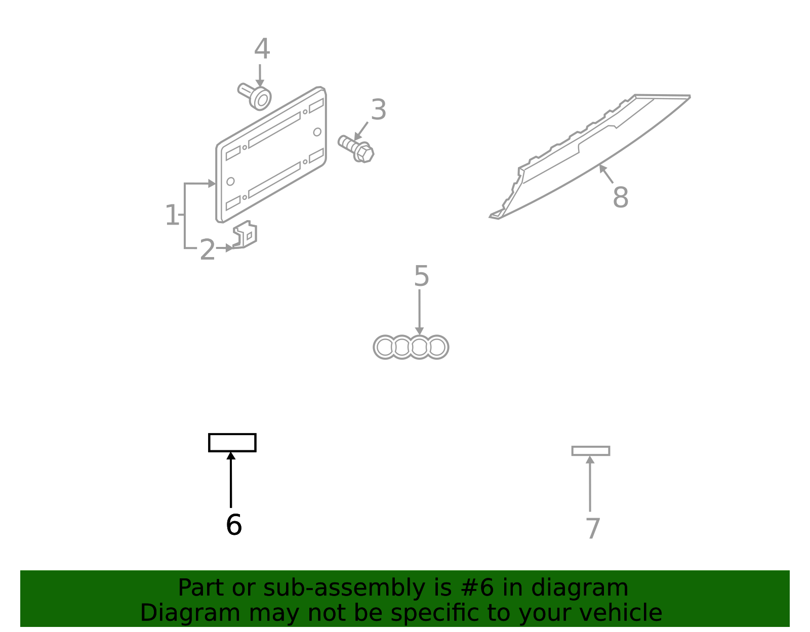 4M8-853-735-A-T94 - Nameplate 2021-2024 Audi SQ8 | Audi OEM Parts