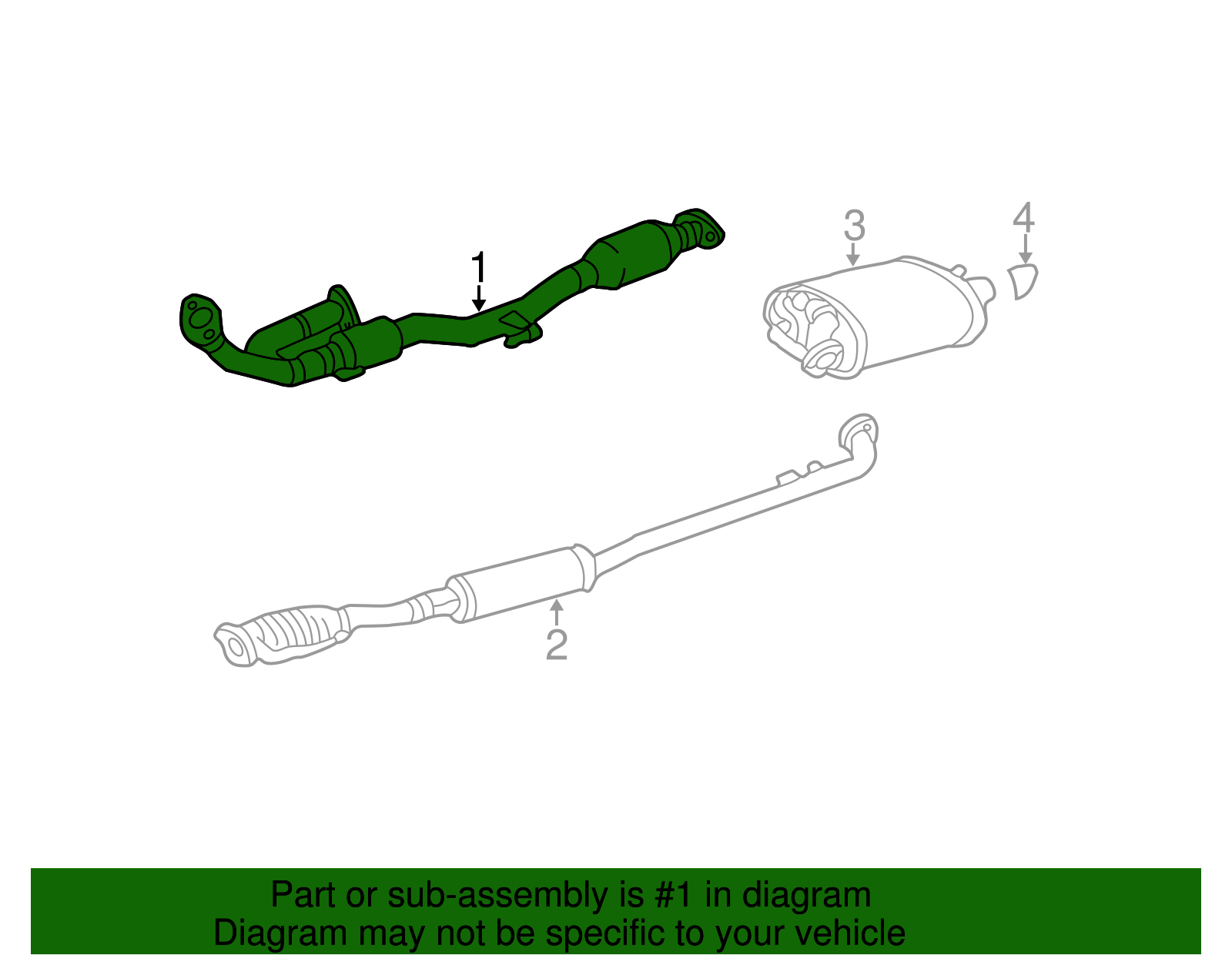 Converter & Pipe - Toyota (17410-20461)