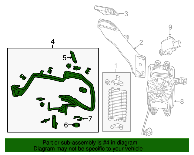 20152019 Chevrolet Corvette Automatic Transmission Fluid Cooler Inlet