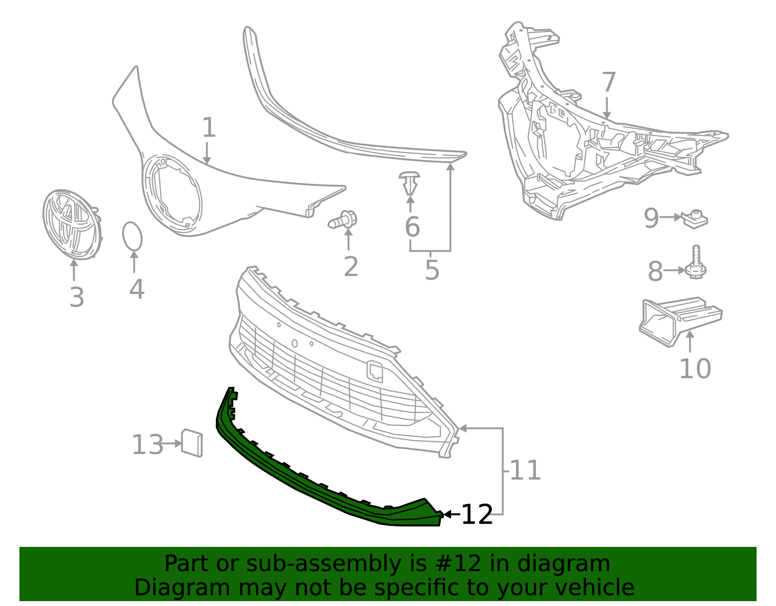 Lower Extension - Toyota (52112-10070-J0)