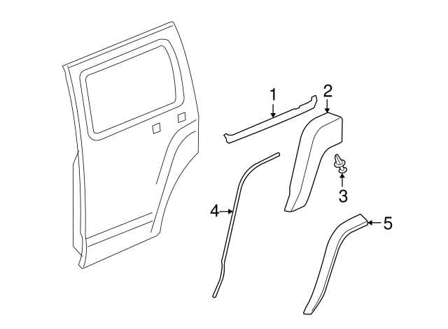 thumbnail image 2 of Passenger Side Right Quarter Window Glass For Hummer H3 (2006-2010) – Privacy Tinted 2 of 3