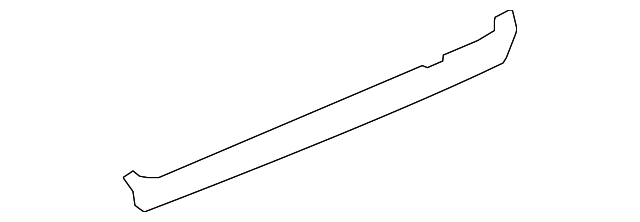 Passenger Side Rear Door Window Outer Sealing Strip - GM (20875225)