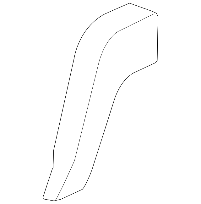 Passenger Side Rear Fender Flare - GM (15823040)