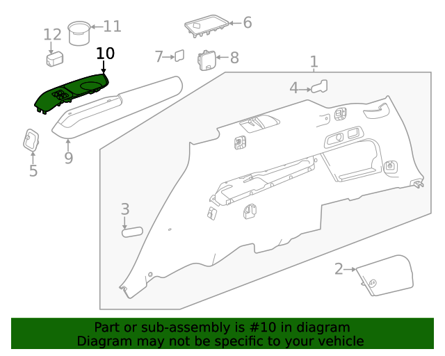 167-695-02-01-8Q96 - Trim Cover 2020-2023 Mercedes-Benz | Mercedes 