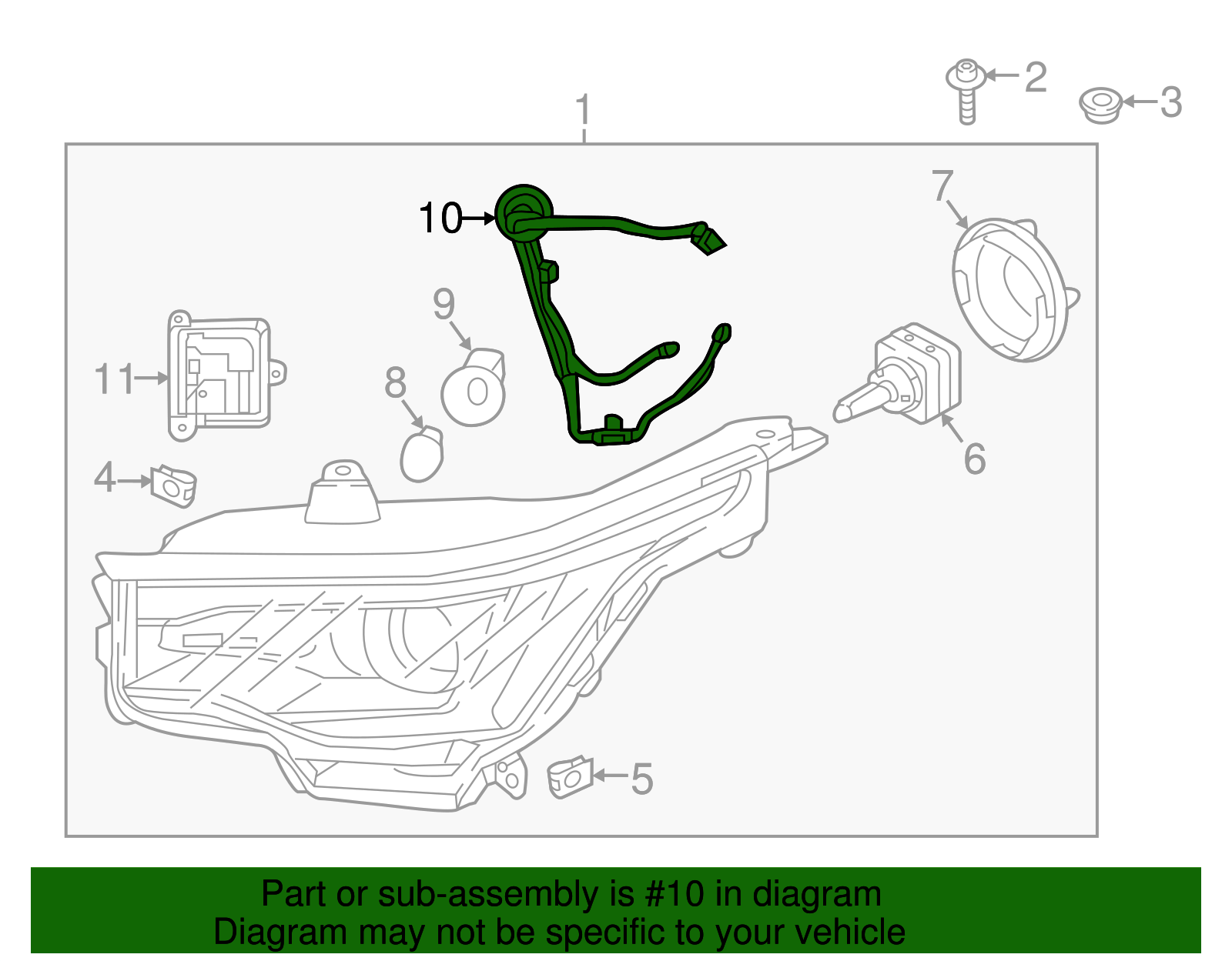 Forward Lamp Wiring Harness - GM (84384480)