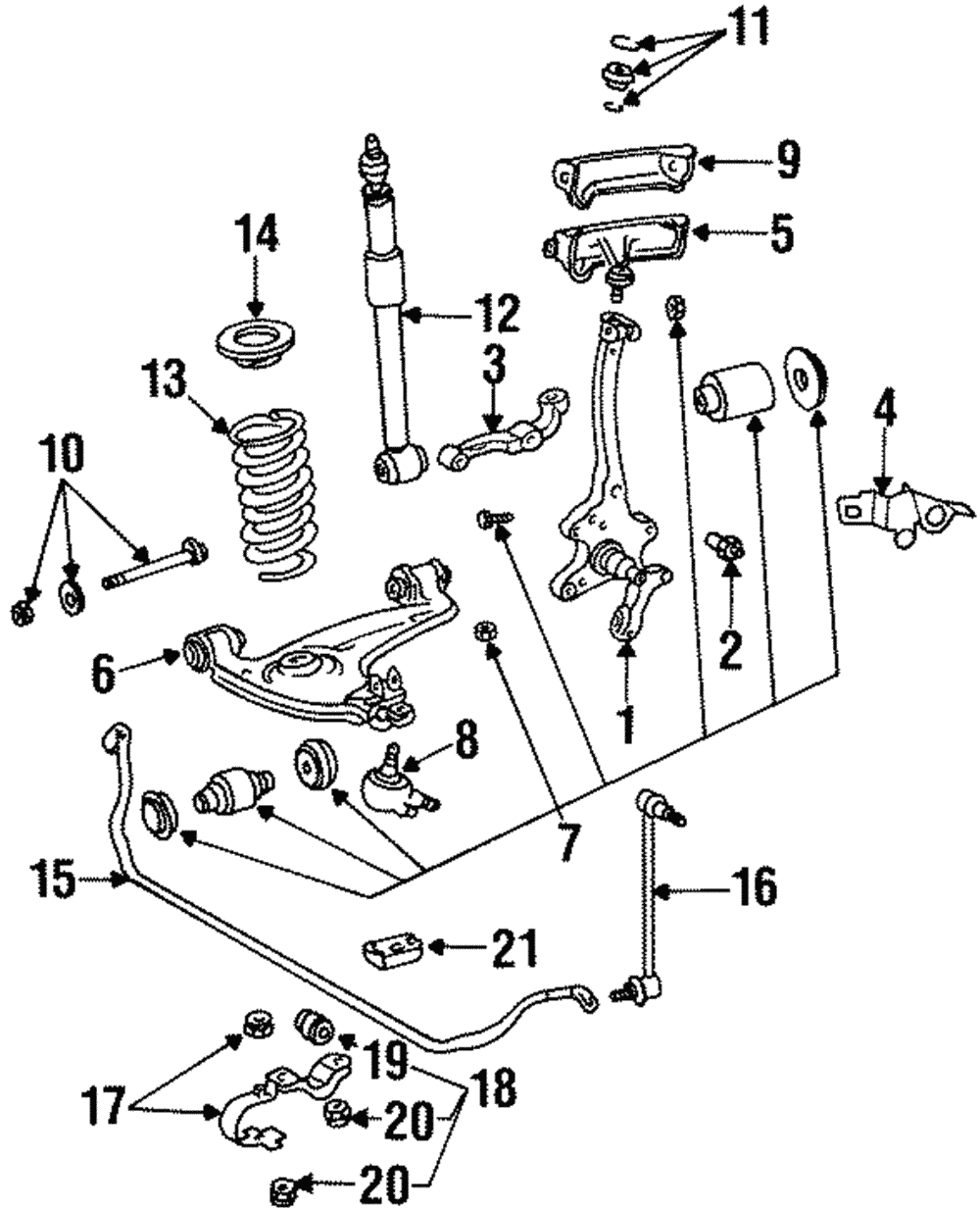 Mercedes-Benz 221 320 04 11 Suspension Stabilizer Bar