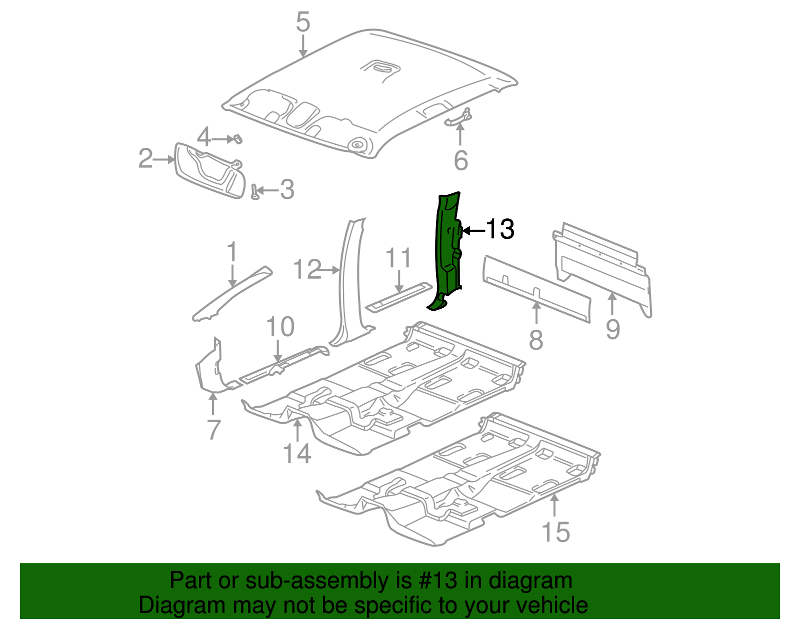 Body Side Trim - GM (89026244)