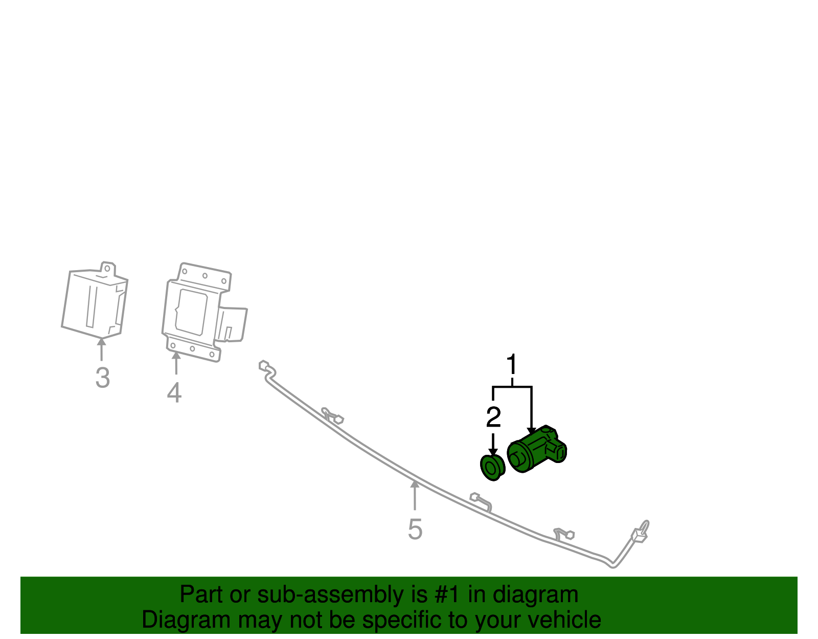 Distance Sensor - Buick (89047101)