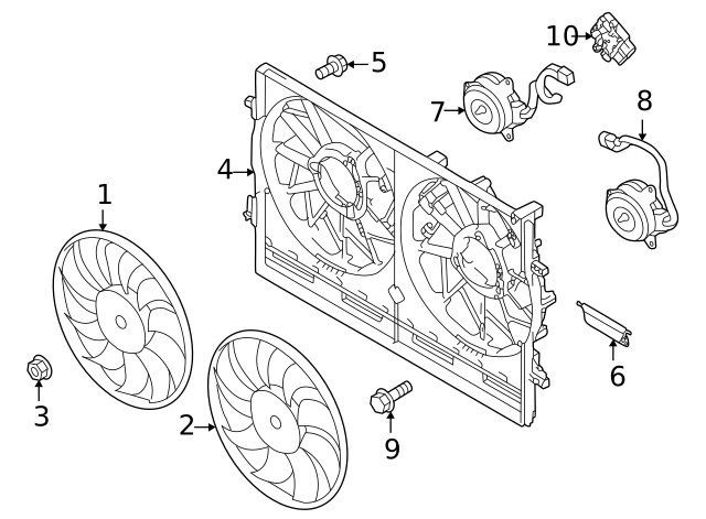 Motor, Cooling Fan, Left-hand 1355A044 | Mitsubishi Parts Warehouse