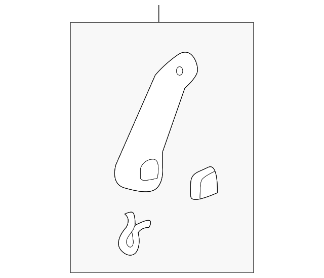 81791THRA01ZB Handle L Middle Seat WalkIn*NH836L* (Wisteria Light Gray) 20182020 Honda