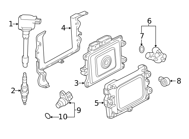 37820-5AN-AL1 - Control Module Powertrain (Rewritable) - 2020 Honda ...