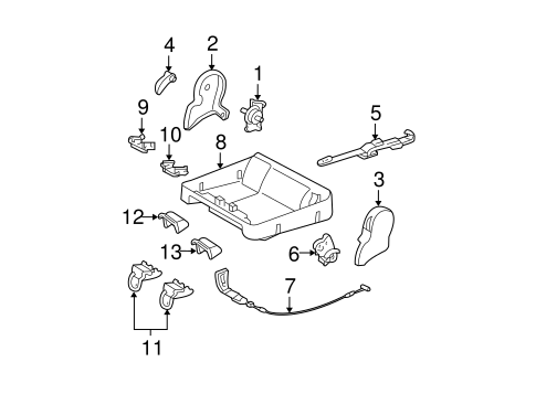 TOYOTA Genuine 72995-0C070-C0 Seat Cushion Cover