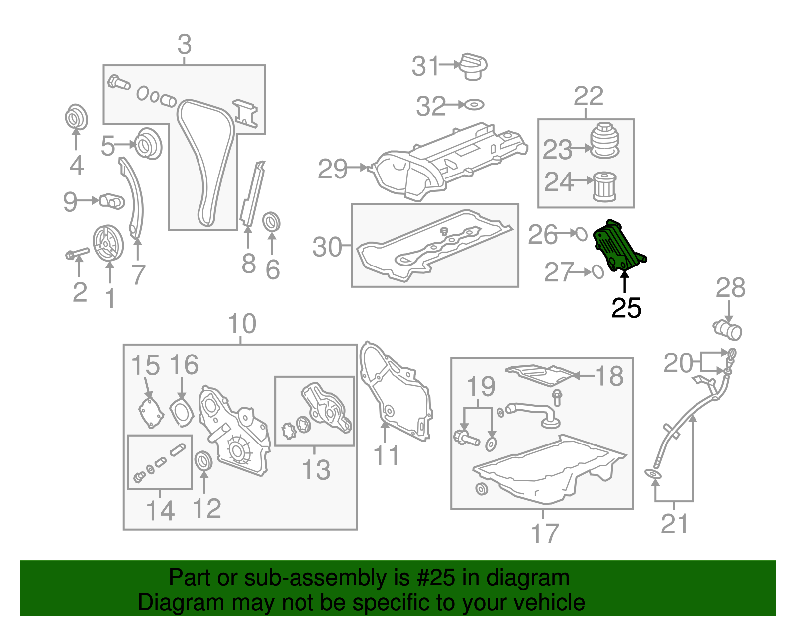 Cooler Assembly-Eng Oil - GM (12594525)