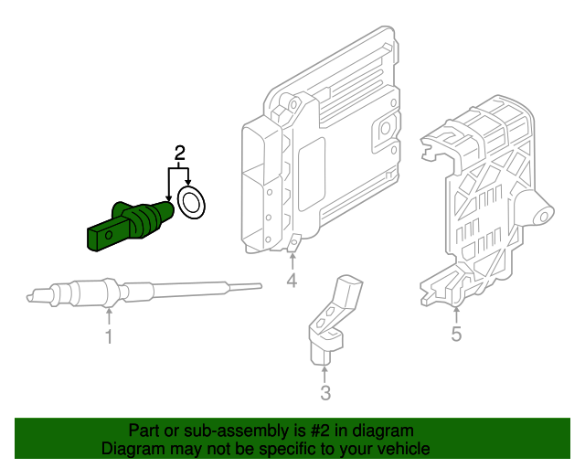 20152016 Audi A3 Camshaft Position Sensor 05E907601D Audi USA Parts