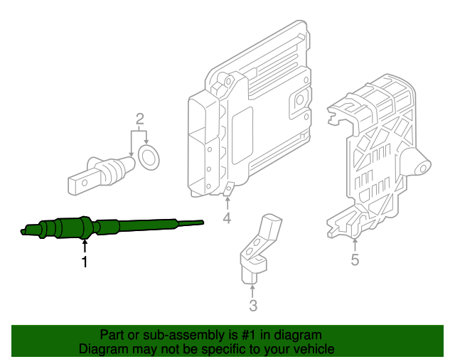 20152016 Audi A3 Glow Plug 03L963319 Audi OEM Parts