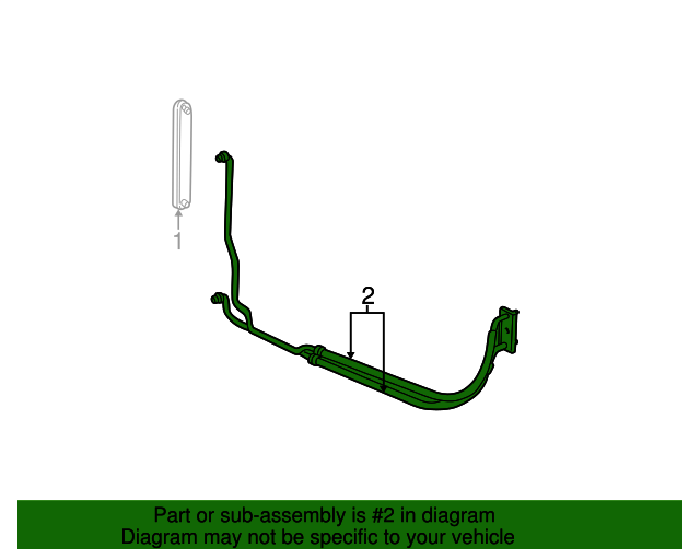 Genuine OEM Automatic Transmission Fluid Cooler Line Part 22628103