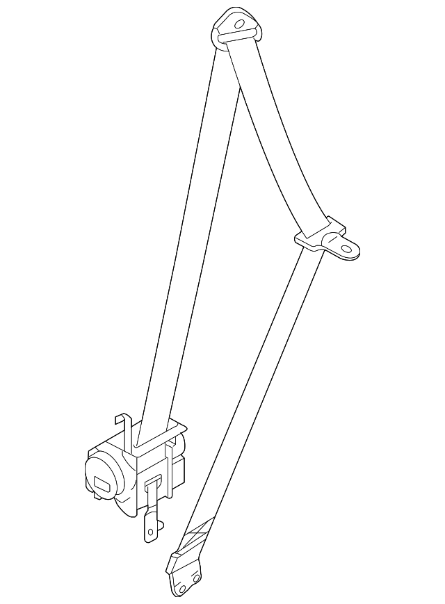 20052008 Kia Sportage Seat Belt Assembly 888201F500EZ OEM Parts Online