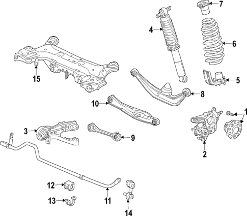 Rear Suspension for 2019 Honda Odyssey Genuine Honda Parts