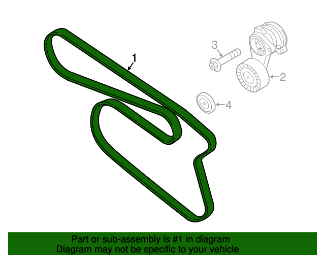 Genuine BMW 11287628658 Serpentine Belt FREE Shipping on Most