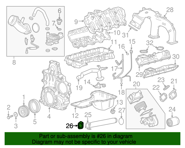 20172022 GM Water Pump Outlet Pipe Gasket 12644927 GM Parts Online