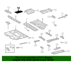 04 10 Toyota Highlander Heat Shield 0e010 Gateway Toyota Parts Center