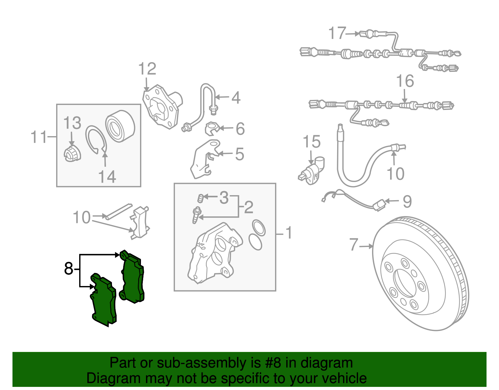 Brake Pads - Volkswagen (7L0-698-451-F)