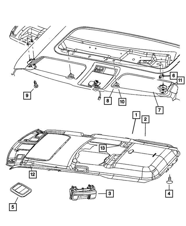 20082010 Jeep Commander Headliner 1KX81BD1AB Mopar Estores