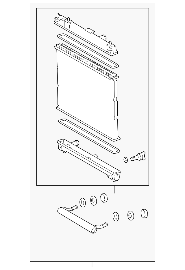 20072014 Toyota Yaris Radiator Assembly 16410AZ029 Discount Parts