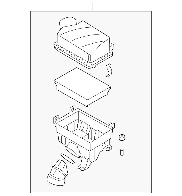 20202022 Kia Soul Air Cleaner Assembly 28110K0350 Kia OEM Parts Online