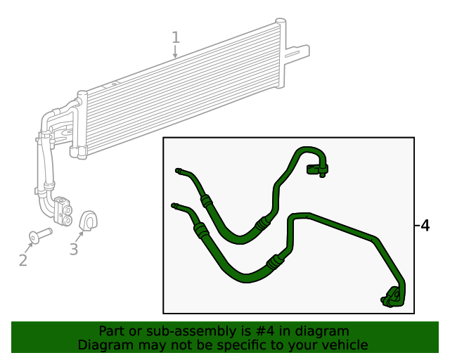 20172019 Chevrolet Cruze Automatic Transmission Fluid Cooler Inlet and