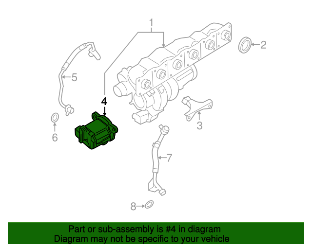 20132018 BMW Turbocharger Wastegate Actuator 11658659883 OEM Parts Online
