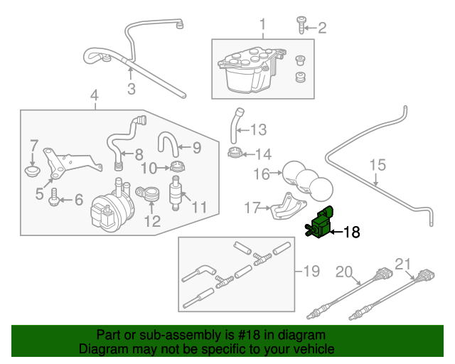 2010-2015 Audi R8 Vapor Canister Purge Solenoid 06H-906-517-B | Audi ...