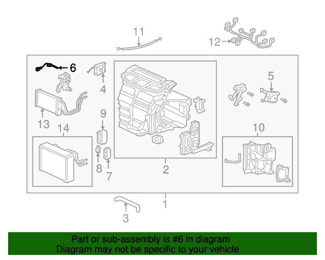 thumbnail image 2 of Genuine Honda AC Evaporator Sensor (80560-S5A-941) - OEM Replacement 2 of 11