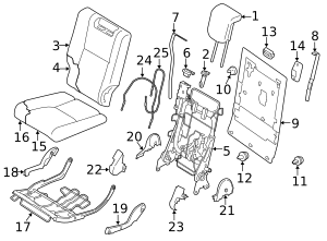 64504XC00A - Seat Back Panel 2019-2022 Subaru Ascent | AutoNationParts.com