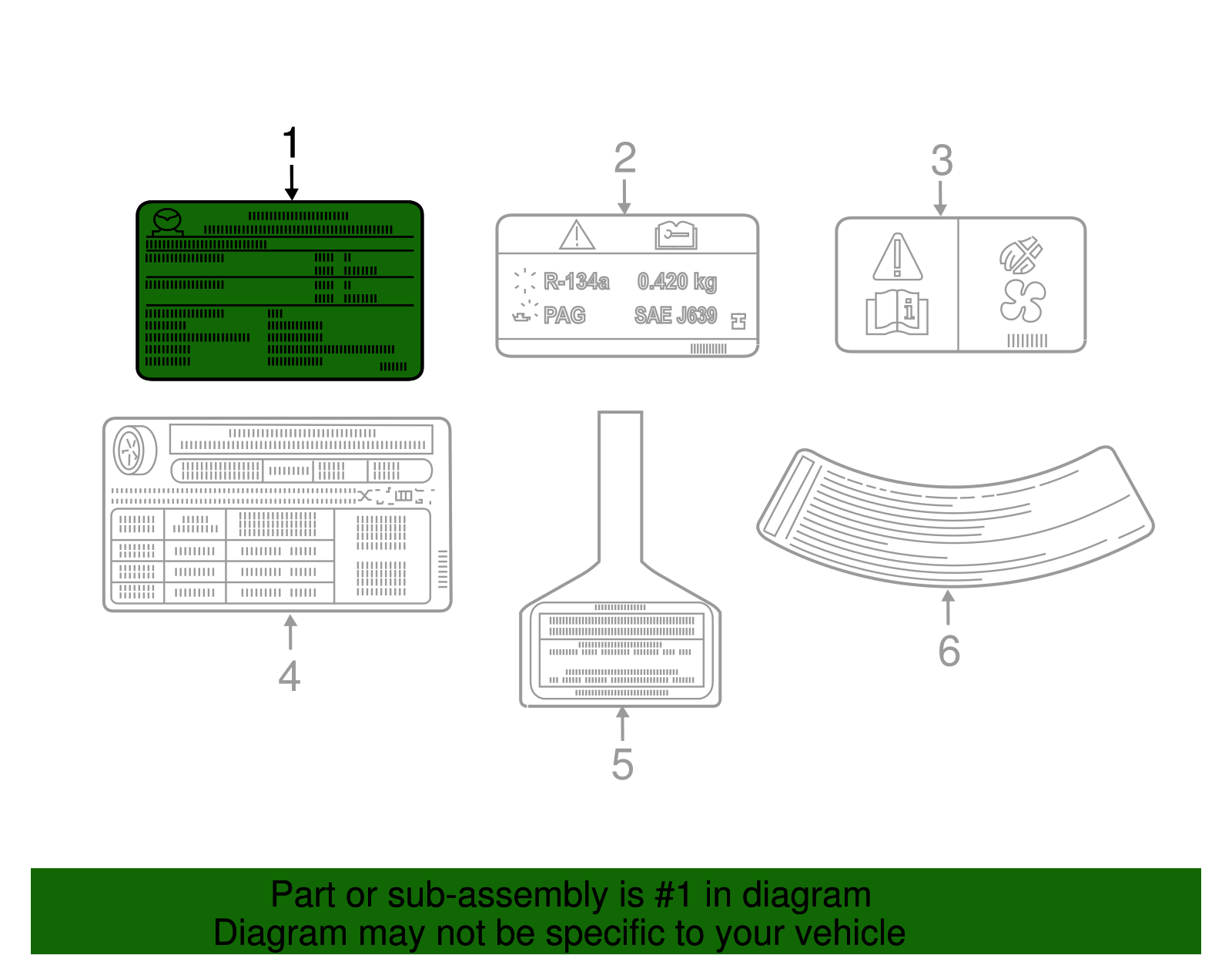 Emission Label - Toyota (11298-WB003)