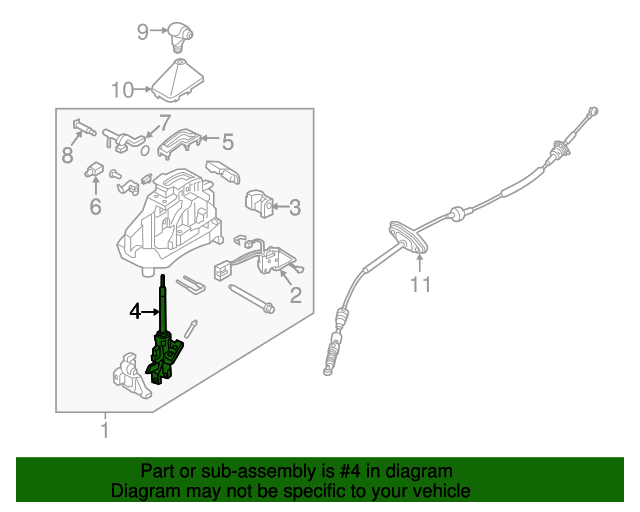46721C5100 Shift Lever 20162020 Kia Sorento Kia.Parts Store
