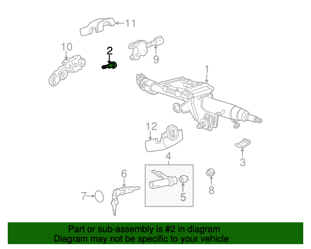 19982004 Audi Steering Column Bolt 4D0419699 Audi USA Parts